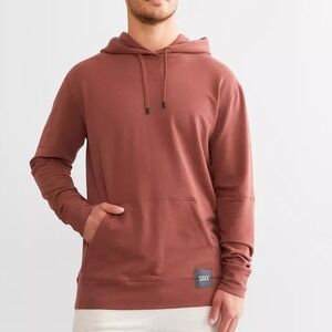 SAXX-3SIX FIVE Men's Lightweight Relaxed Fit Hooded Sweatshirt Sable | EUC